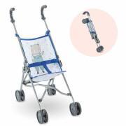 Blauwe wandelwagen voor baby Corolle