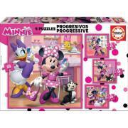 12-16-20-25 stukjes progressieve puzzel Disney Minnie