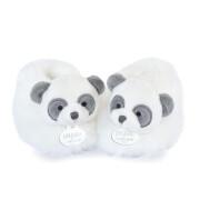 Pantoffels met rammelaar Doudou & compagnie Unicef - Panda Roux