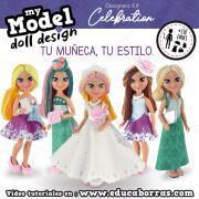 Poppenkleding set Educa My Model Doll Design Celebration