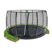 Ondergrondse trampoline op grondniveau met veiligheidsnet Exit Toys Dynamic 366 cm