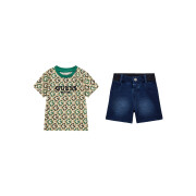 Baby t-shirt + jeans shortset Guess