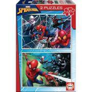 2-delige puzzel x 100 pièces Spiderman Marvel