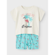Pyjama voor babymeisjes Name it Cap flamigo