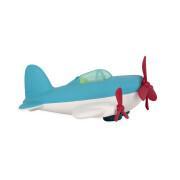 Hemelsblauw propellervliegtuig Petit Jour