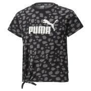 Meisjes t-shirt met geknoopte dierenprint Puma ESS+ AOP