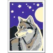 Kunstnummer miniportret van een wolf Ravensburger