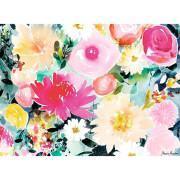 500 stukjes puzzel nathan dahlia's en rozen / marie boudon - carte blanche collectie Ravensburger
