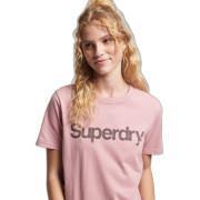 T-shirt van biologisch katoen voor meisjes Superdry Core Logo 80s