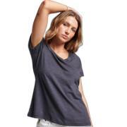 Geborduurd en gevlamd meisjes-T-shirt met v-hals Superdry